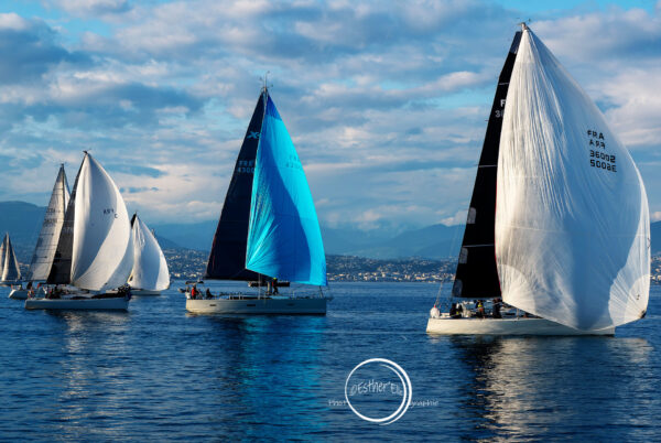 Voilier en mer lors de la Croisière Bleue Antibes-Calvi – 59ᵉ édition