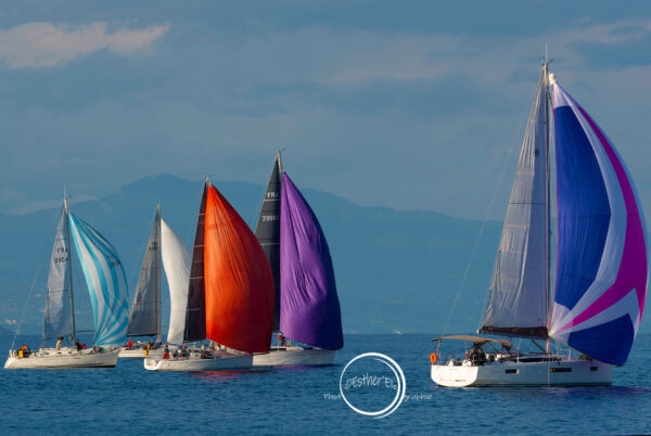 Voilier en mer lors de la Croisière Bleue Antibes-Calvi – 59ᵉ édition