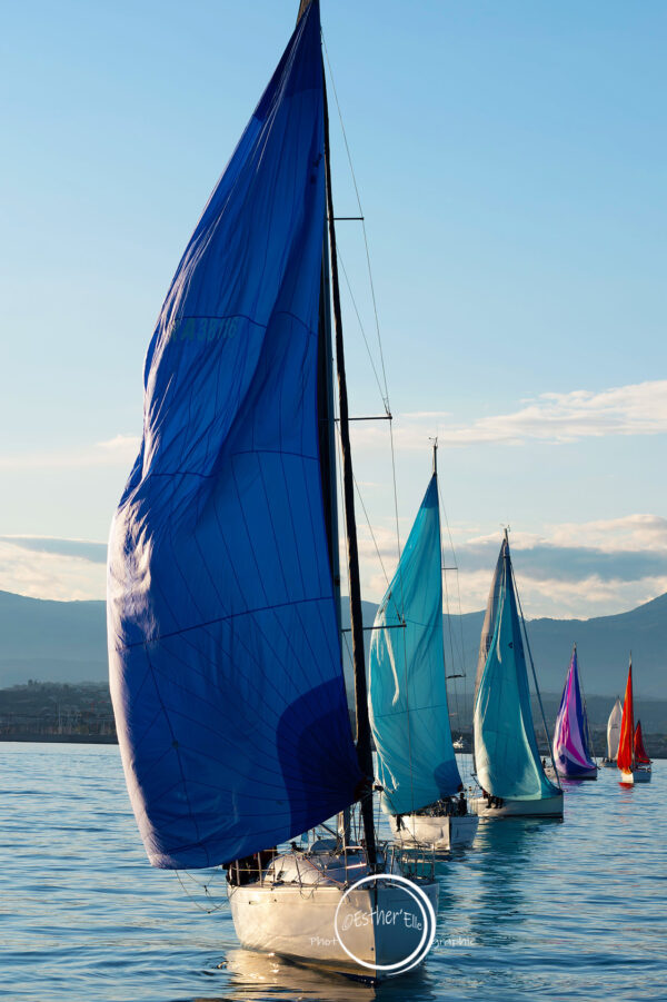 Voilier en mer lors de la Croisière Bleue Antibes-Calvi – 59ᵉ édition