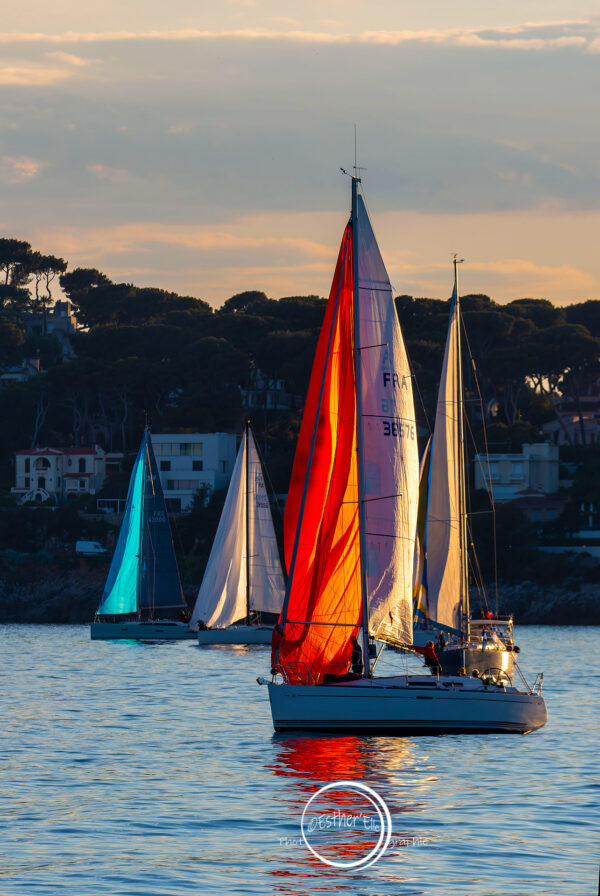 Voilier en mer lors de la Croisière Bleue Antibes-Calvi – 59ᵉ édition